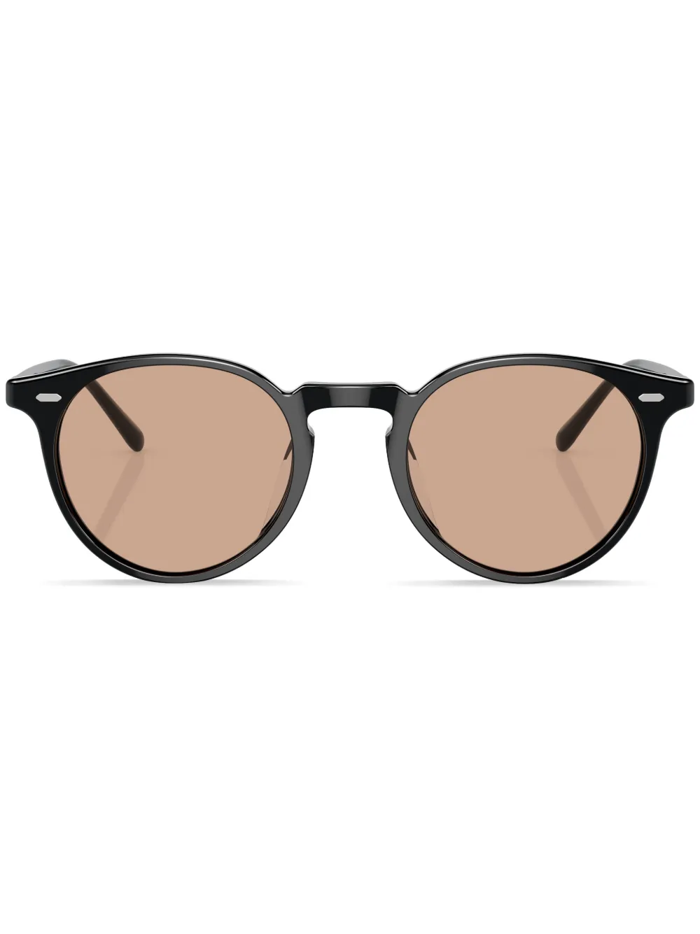 

Солнцезащитные очки в круглой оправе N.02 Oliver Peoples, черный
