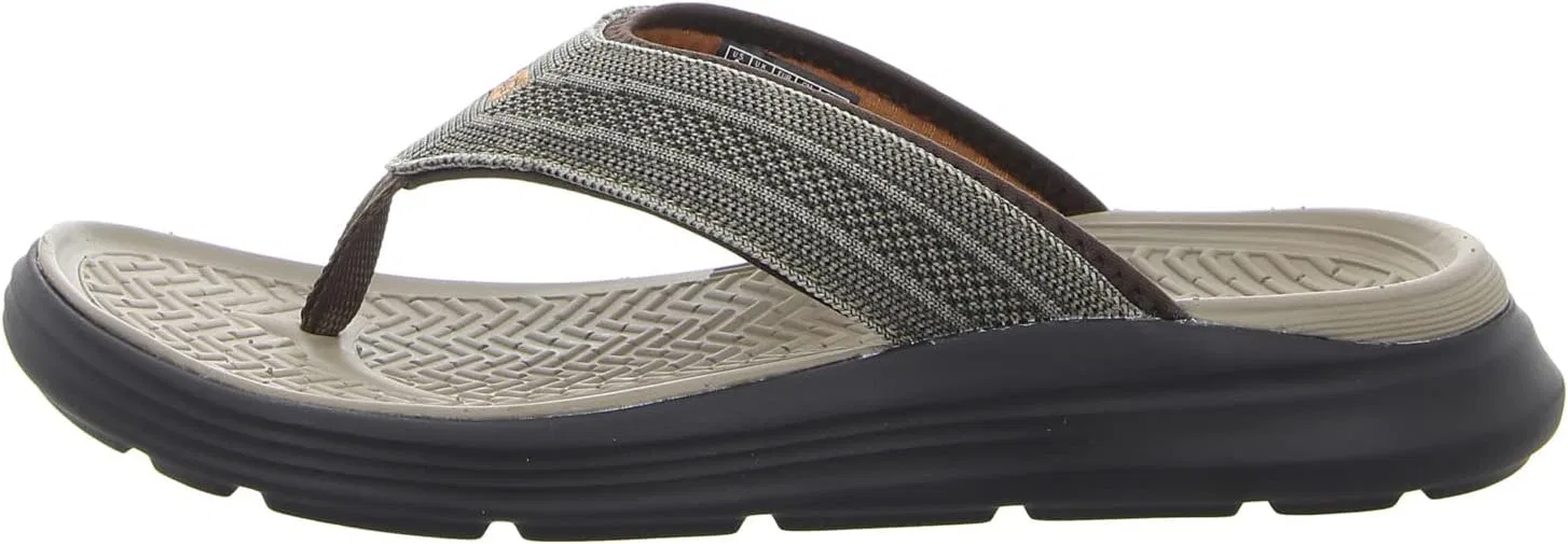 Мужские сандалии Skechers Sargo Everport, Ltbr Light Brown — фото 2