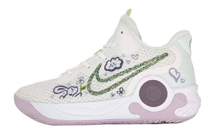

Кроссовки Nike KD Trey 5 IX Vintage Basketball Shoes Unisex Mid-top Purple, белый