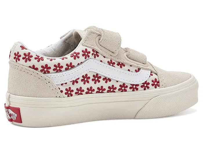 Кроссовки Old Skool V Vans Kids, Chantilly Floral Racing Red — фото 4
