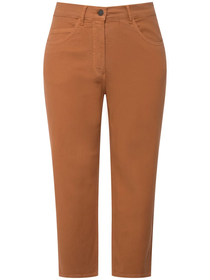 

Брюки-капри Ulla Popken Caprijeans, цвет ocker