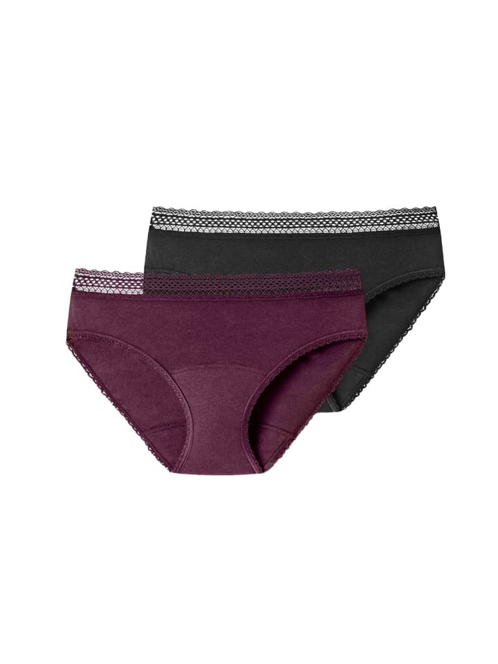 

Трусы Schiesser Perioden Slip Secret Care, цвет schwarz/pflaume