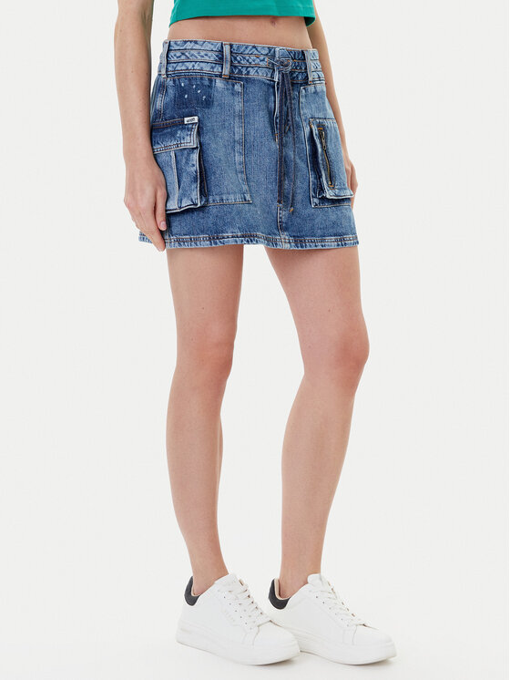 

Джинсовая юбка regular fit W5YD0L D5R01 Guess, синий