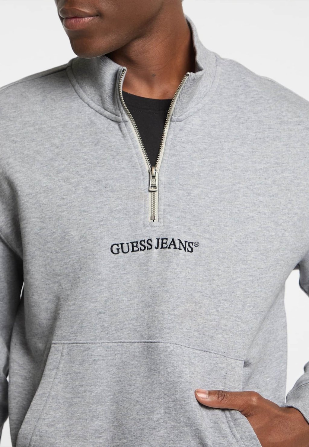 

Толстовка HALF ZIP Guess Jeans, серый