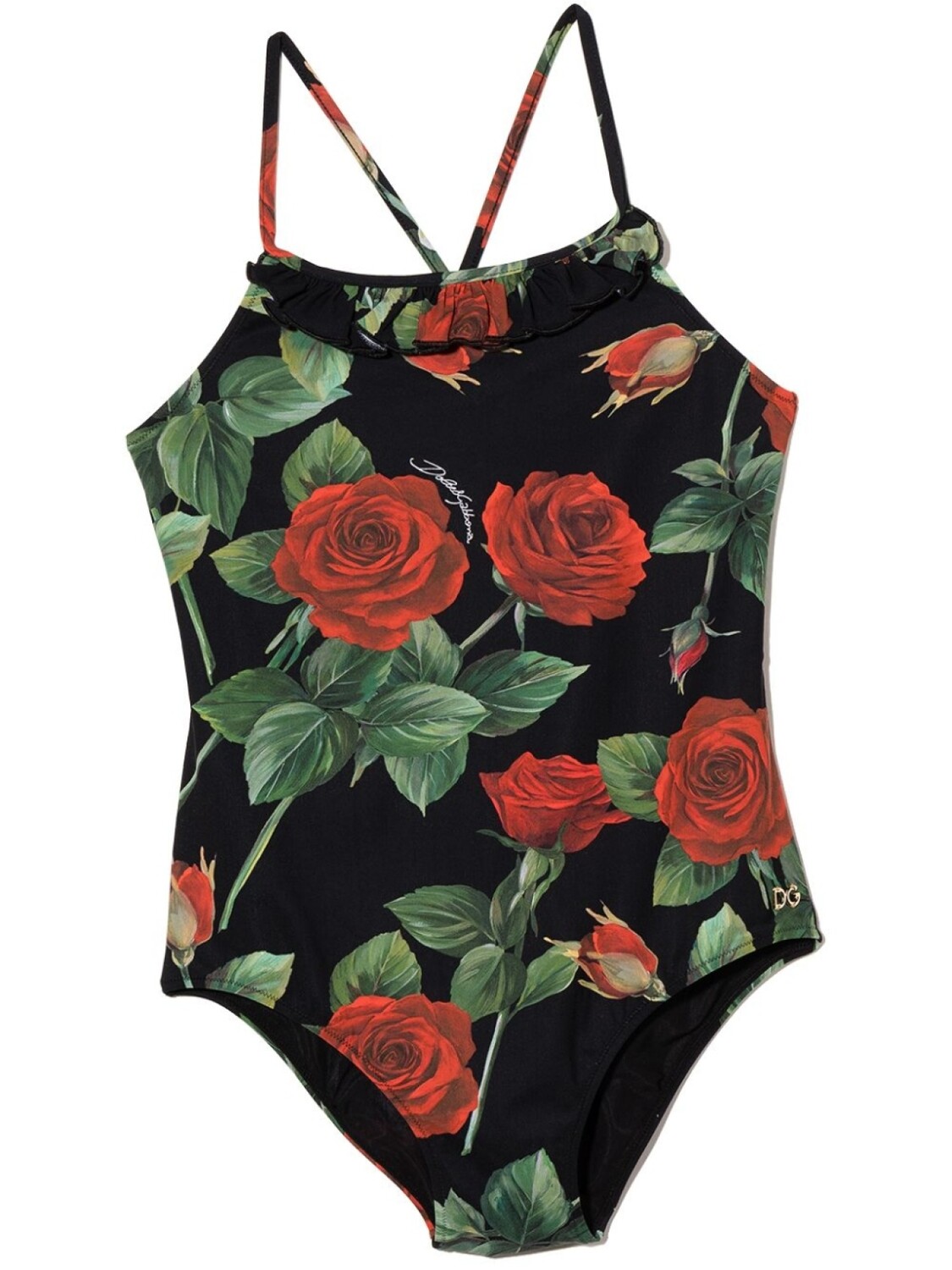 

Dolce & Gabbana купальник с цветочным принтом, черный