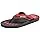 Generic Herren-Pantoffeln Sommer-Slipper Herrenschuhe Bequeme Шлепанцы Тапочки Мужские тапочки в стиле хип-хоп Street Strand Повседневные шлепанцыblack Rot, 12,5 UK