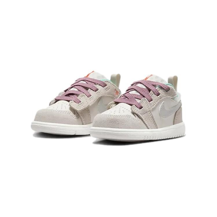 Кроссовки Jordan 1 Toddler Shoes TD Low-top White/gray, белый/серый — фото 3