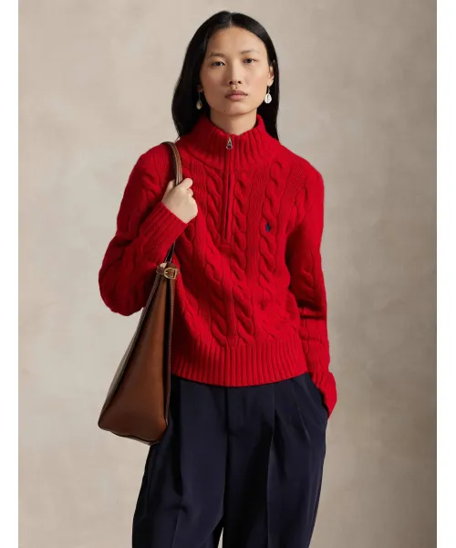 

Шерстяной свитер Relaxed fit Polo Ralph Lauren, красный