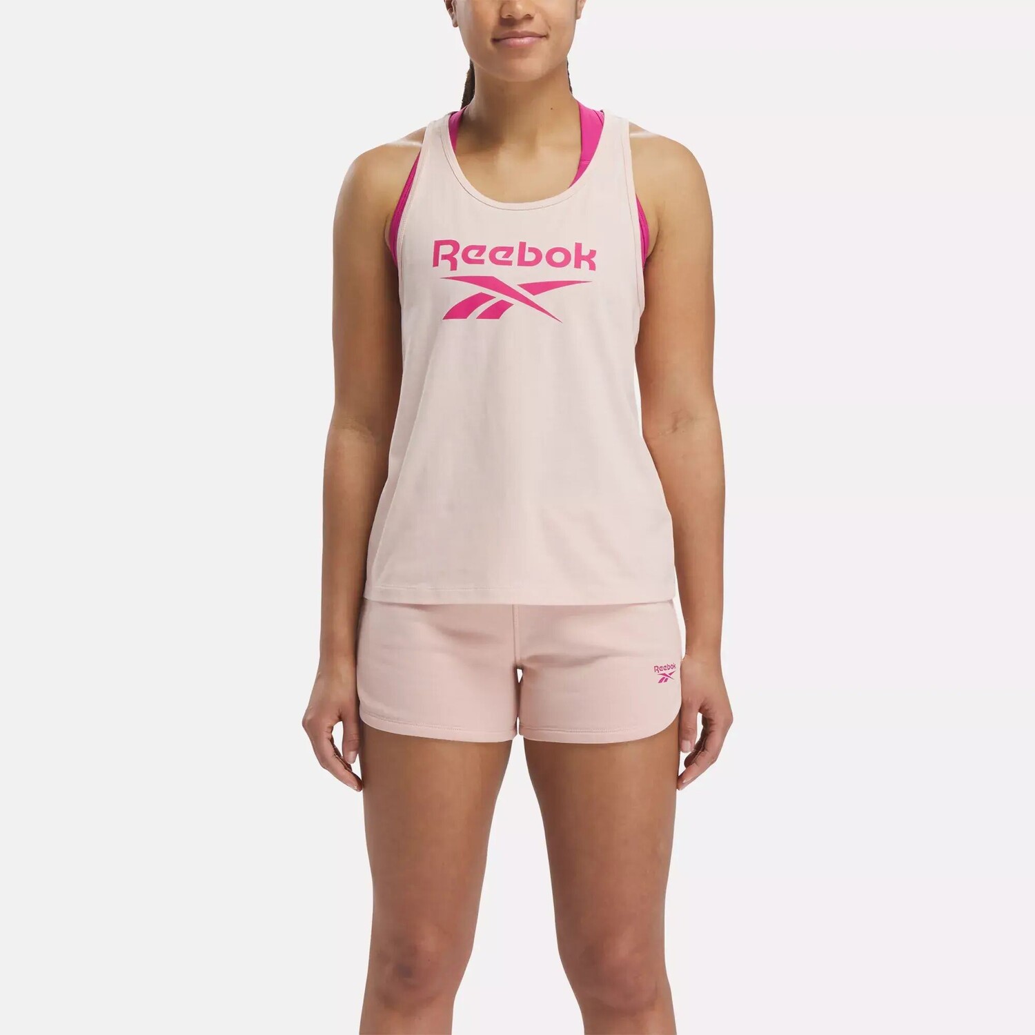 

Майка Identity с большим логотипом Reebok, розовый
