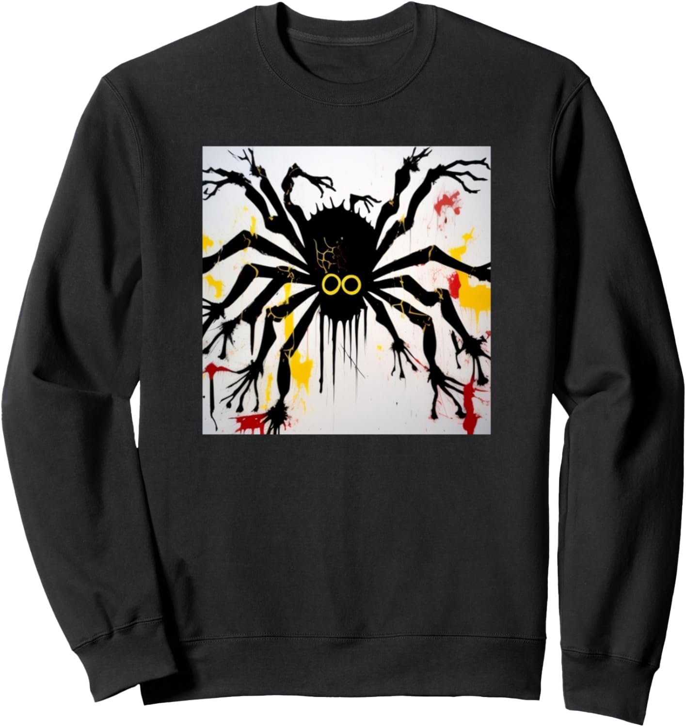 

Красочный силуэт паука, толстовка для любителей пауков Spider Art Merch | Men Women Kids Boys Girls Gift, черный