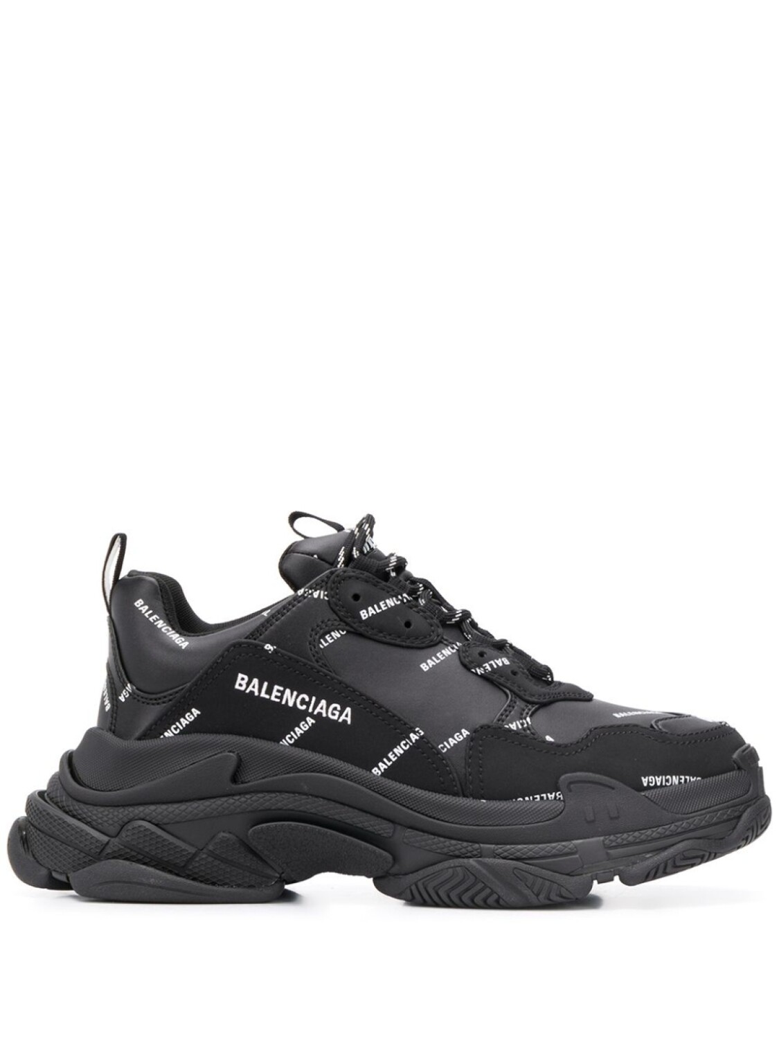 

Кроссовки Balenciaga Triple S With Logo, черный