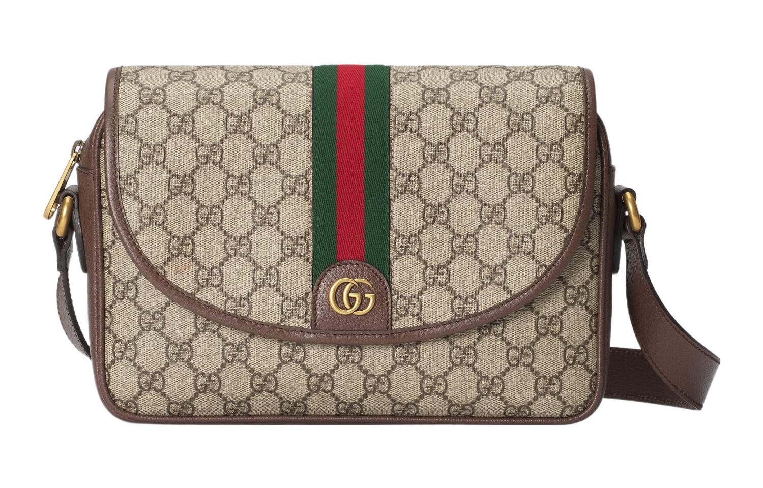 

GUCCI Кожаный мессенджер Ophidia Canvas