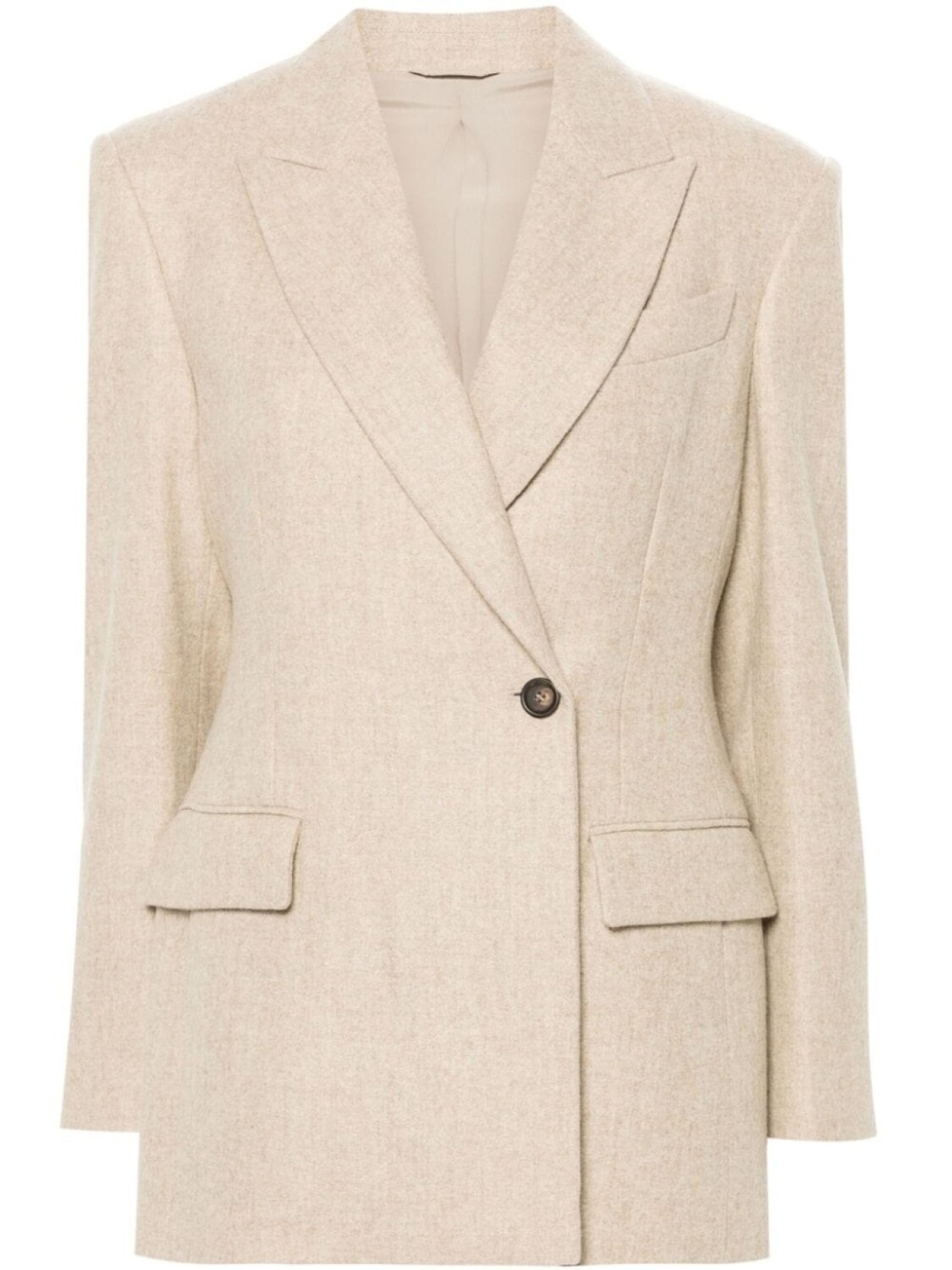

Brunello Cucinelli фактурный пиджак, нейтральный цвет