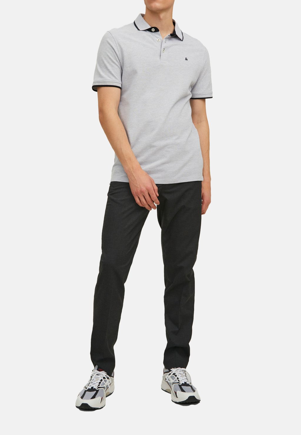 

Поло 3ER PACK Jack & Jones, светло-серый