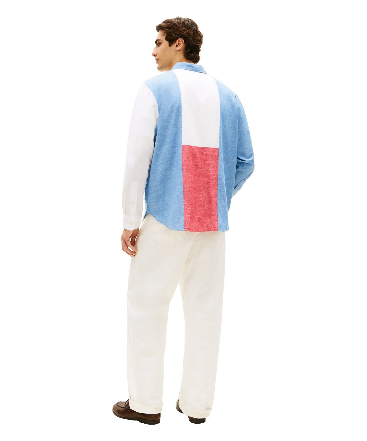 Рубашка классического кроя из шамбре с блокировкой, размер 26SS TOMMY HILFIGER, Multi 0KP — фото 3