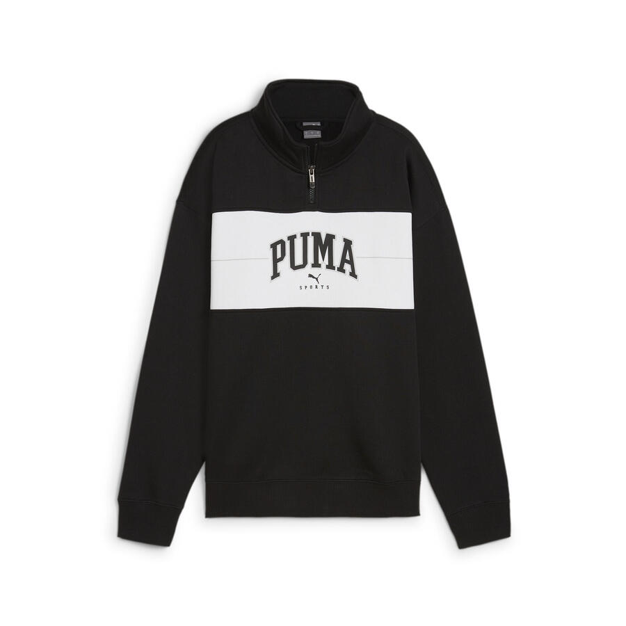 

Женская толстовка с капюшоном PUMA SQUAD Quarter-Zip, цвет PUMA Black