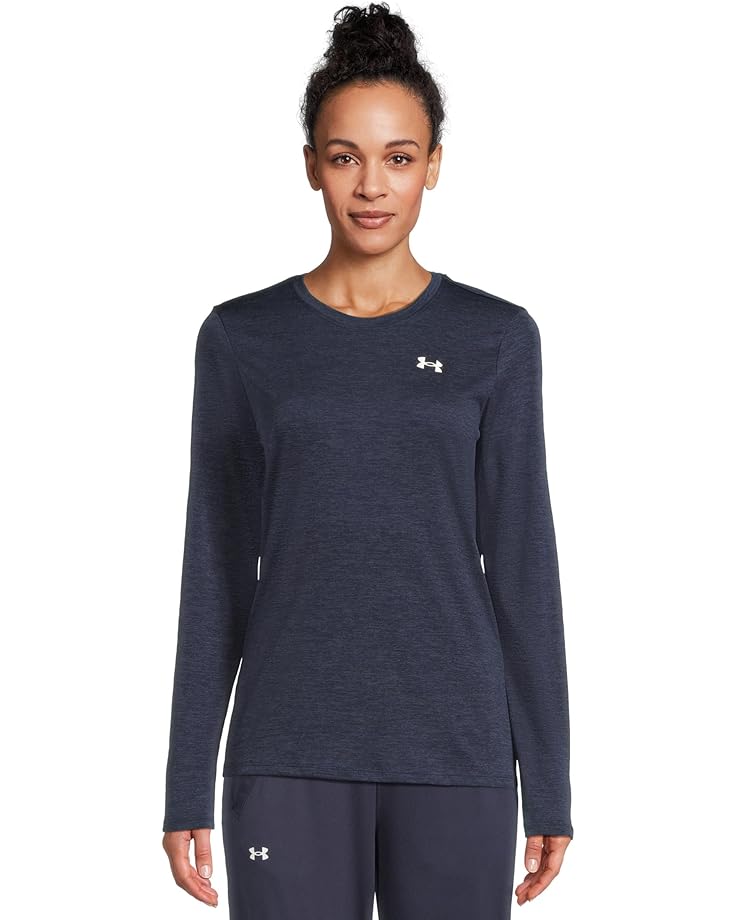 

Лонгслив Under Armour Tech Long, цвет Midnight Navy/White