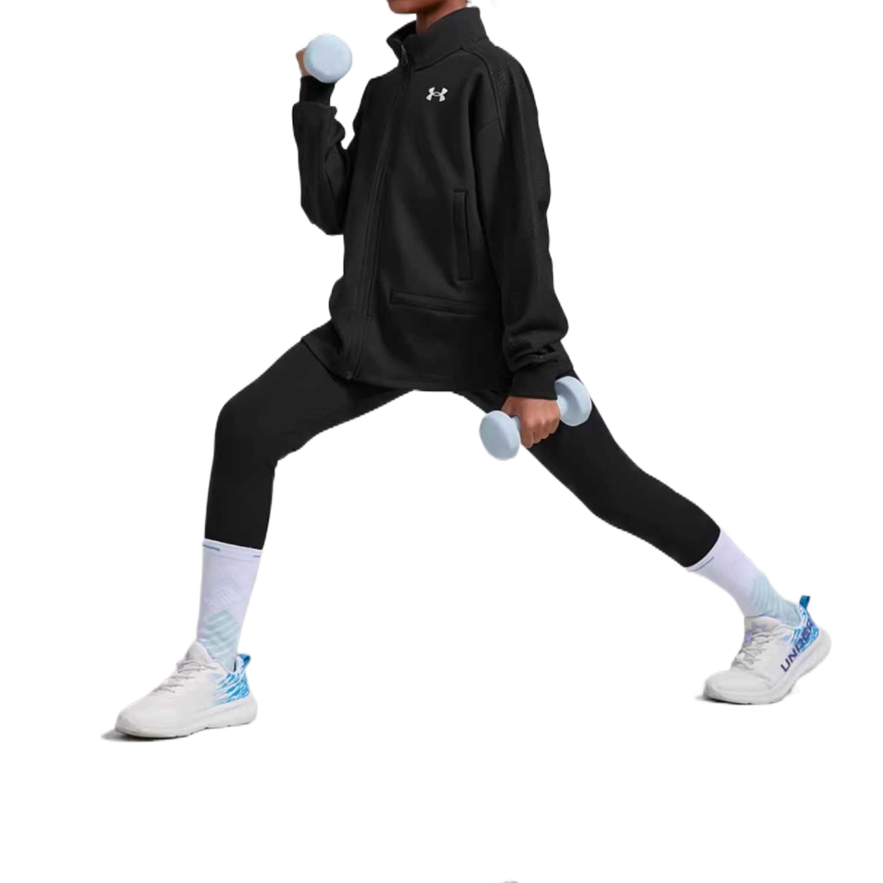 Куртка comprehensive training ss25 для подростков Under Armour, черный — фото 3