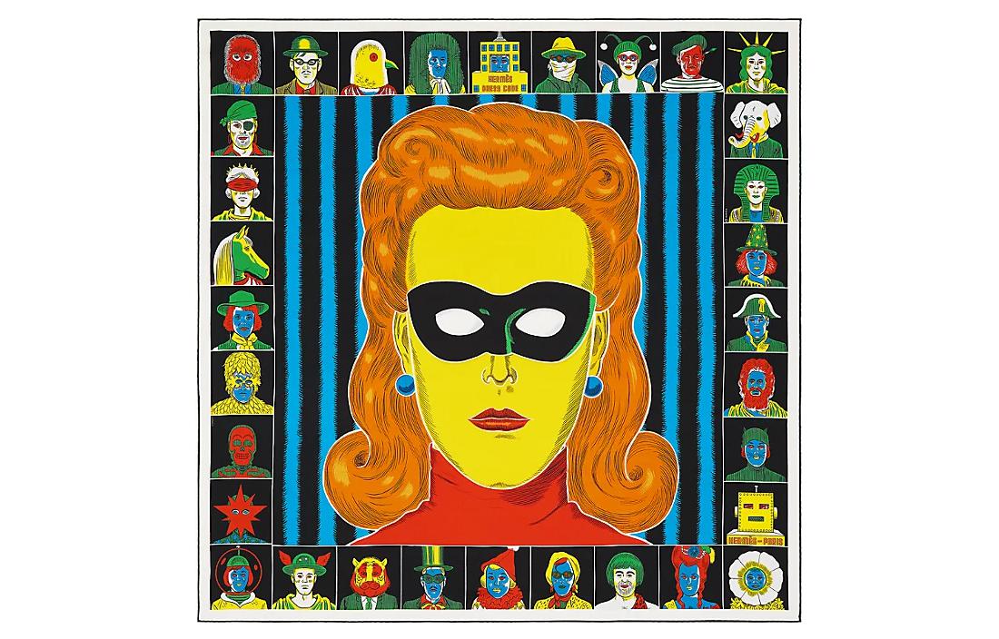 

HERMES Шёлковый шарф Multicolor, Multicolor