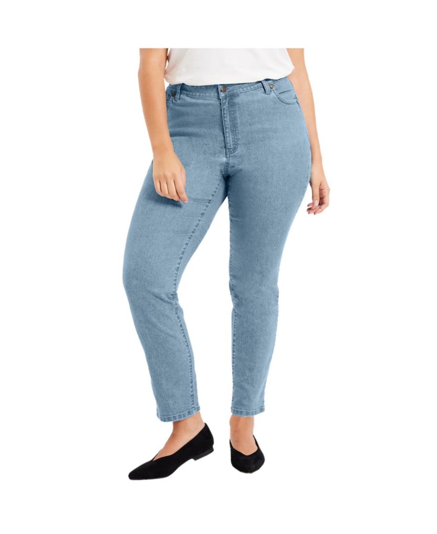 

Женские джинсы прямого кроя June + Vie Curvie Fit June & Vie, Light blue