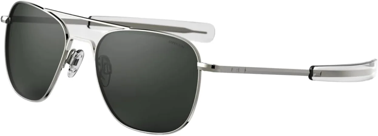 

Randolph USA | Классические солнцезащитные очки-авиаторы цвета «оружейная сталь» для мужчин и женщин, 100% защита от УФ-излучения Randolph Engineering, American Gray