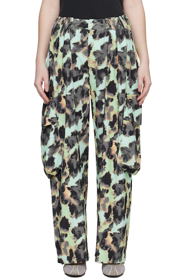 

Collina Strada Разноцветные плиссированные брюки-карго