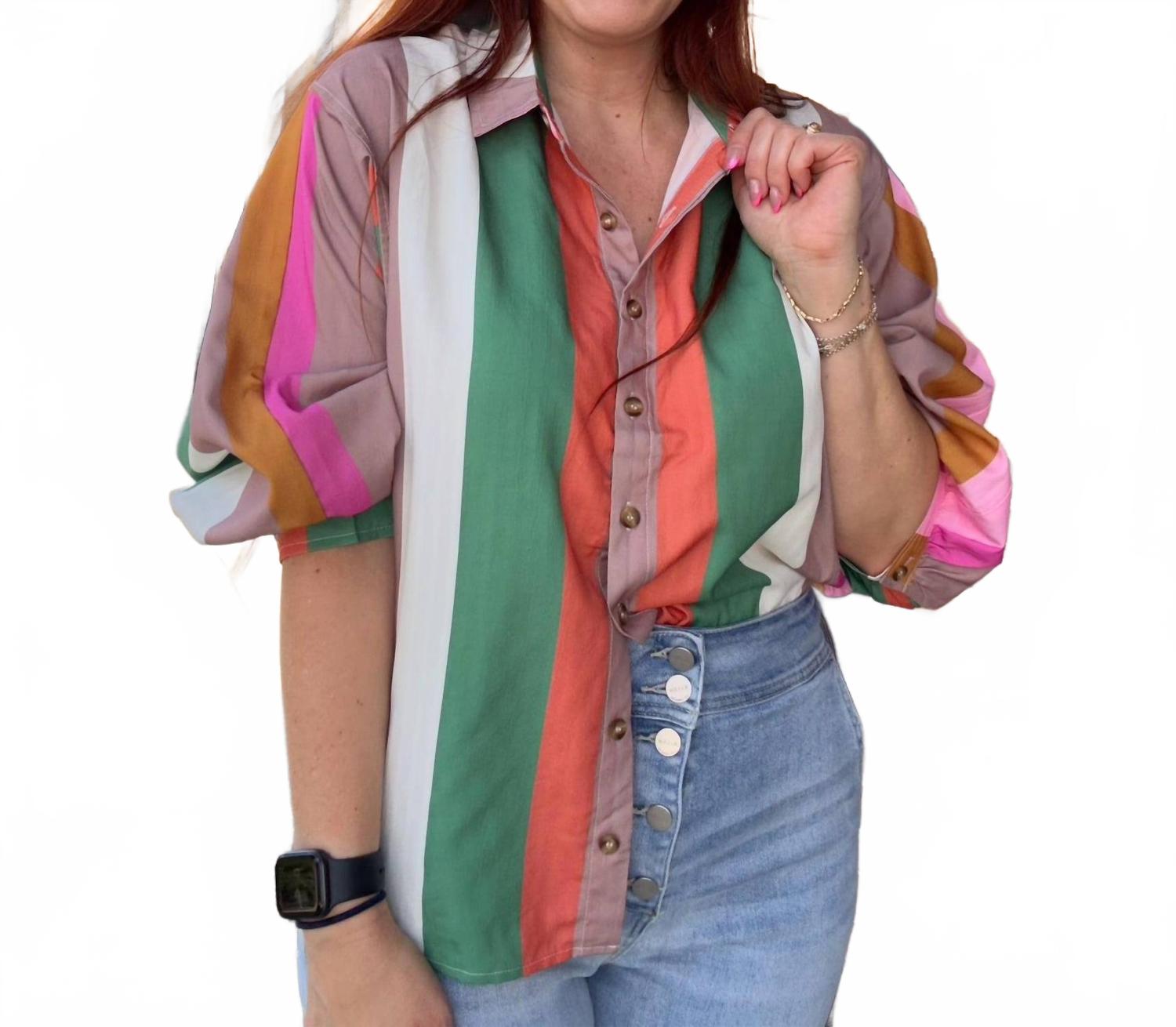 

Многоцветная блузка Fall Lines Entro, мультиколор