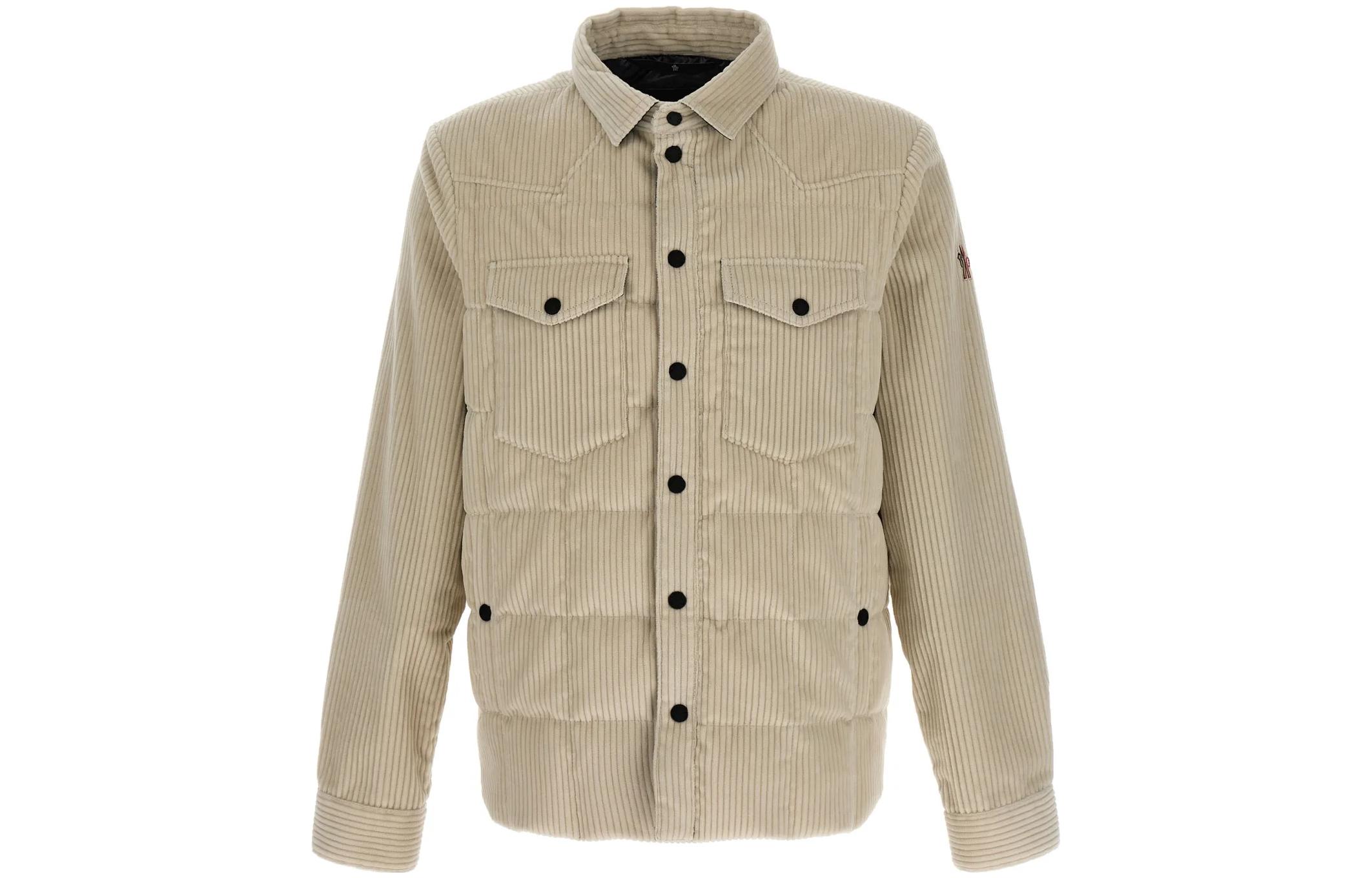 

Moncler Grenoble Мужская пуховая куртка бежевая, Beige