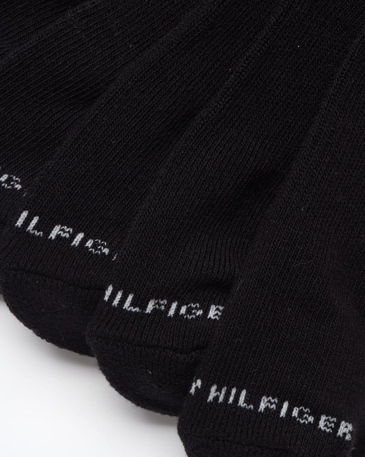 Мужские носки Tommy Hilfiger Quarter - упаковка из 12 пар с поддержкой свода стопы, комфортной амортизацией и спортивным стилем (7-12), Black — фото 4