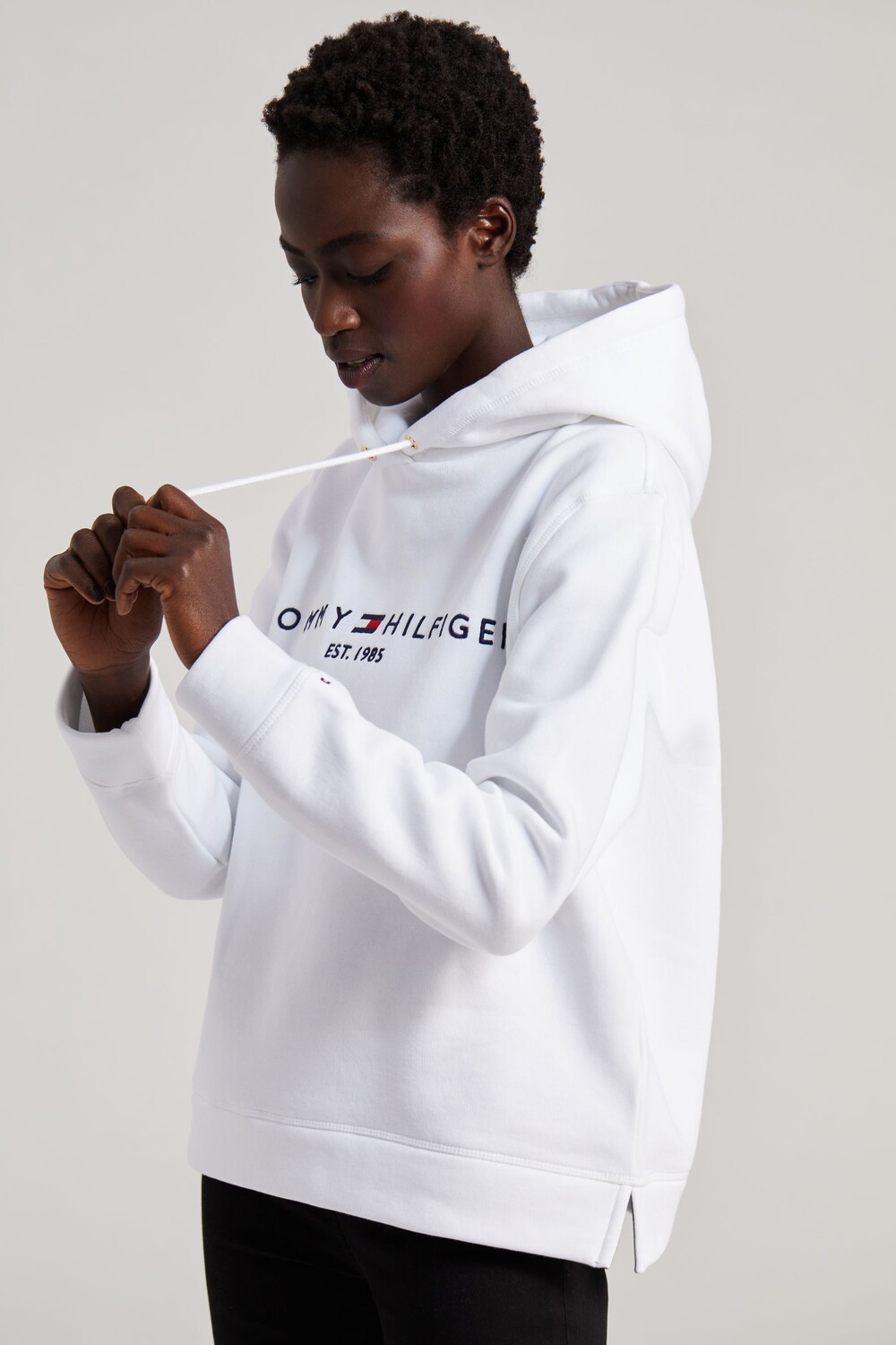 Толстовка Heritage белого цвета с логотипом Tommy Hilfiger, белый — фото 3