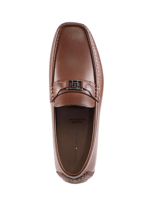 Мужские лоферы Attle Moc Toe для вождения Tommy Hilfiger, коричневый — фото 3