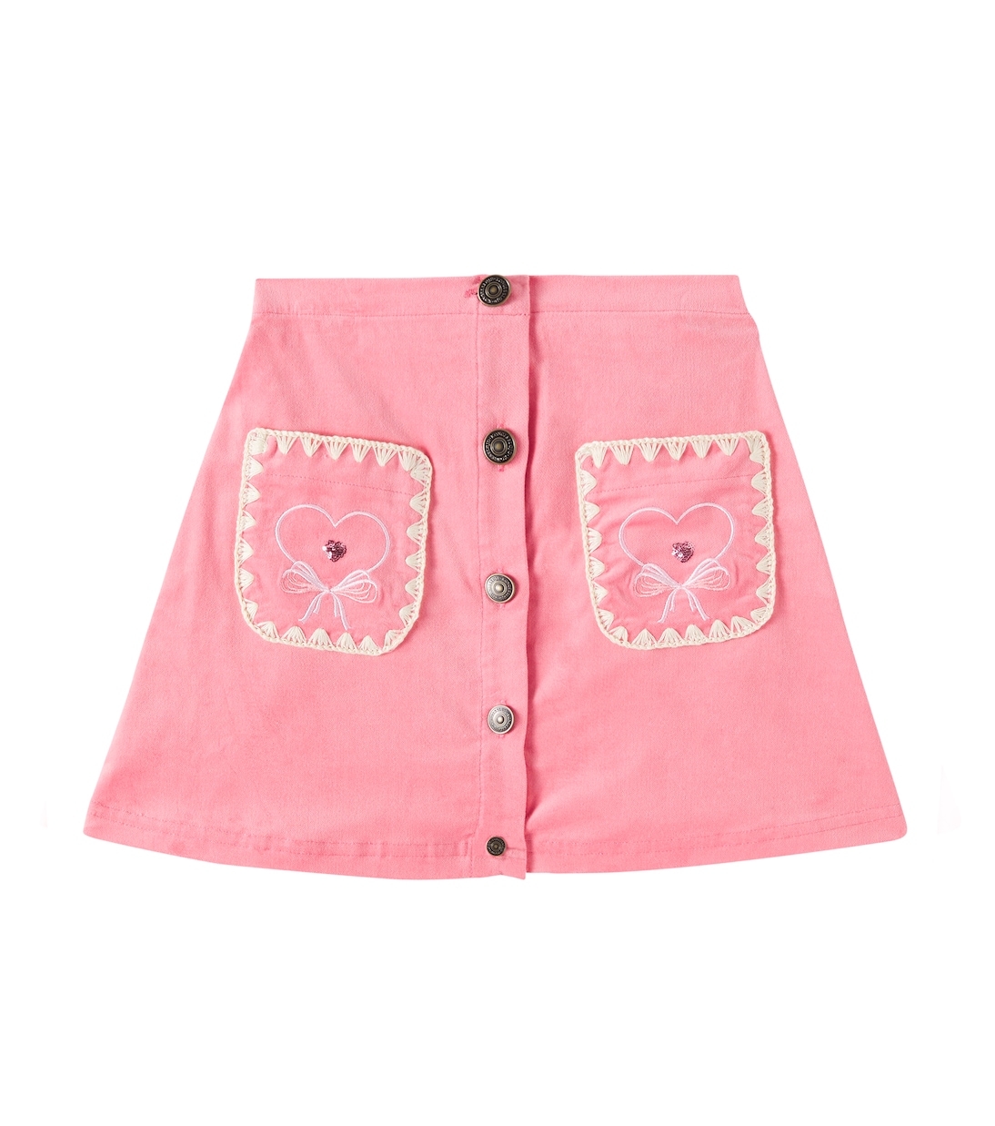 

Юбка из хлопка с вышивкой Lucky Konges Sløjd, Flamingo Plume