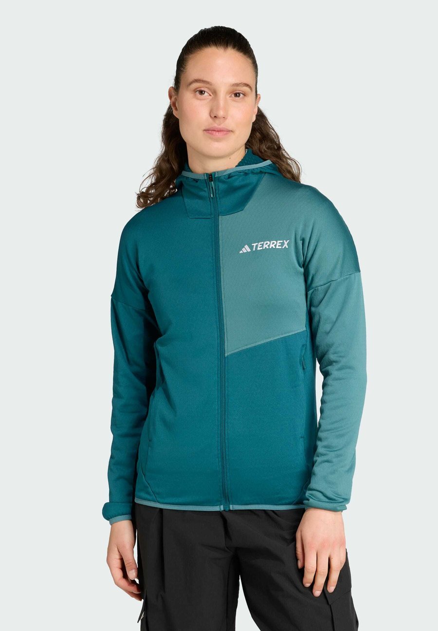 

Флисовая куртка Adidas Sportswear XPERIOR LIGHT HOODED, Mystery Green Preloved Teal/Green