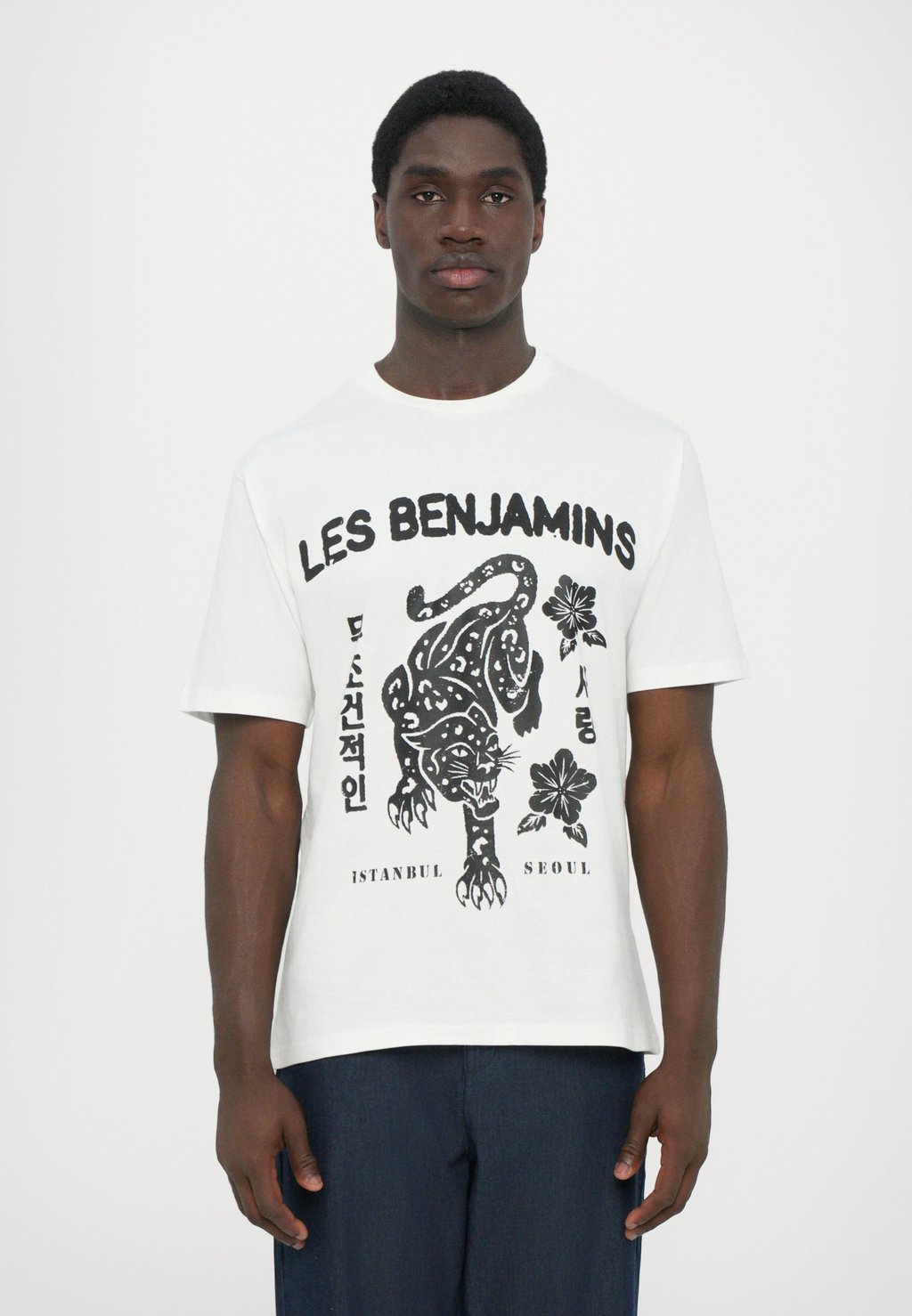 

Футболка с принтом TEE Les Benjamins, белый