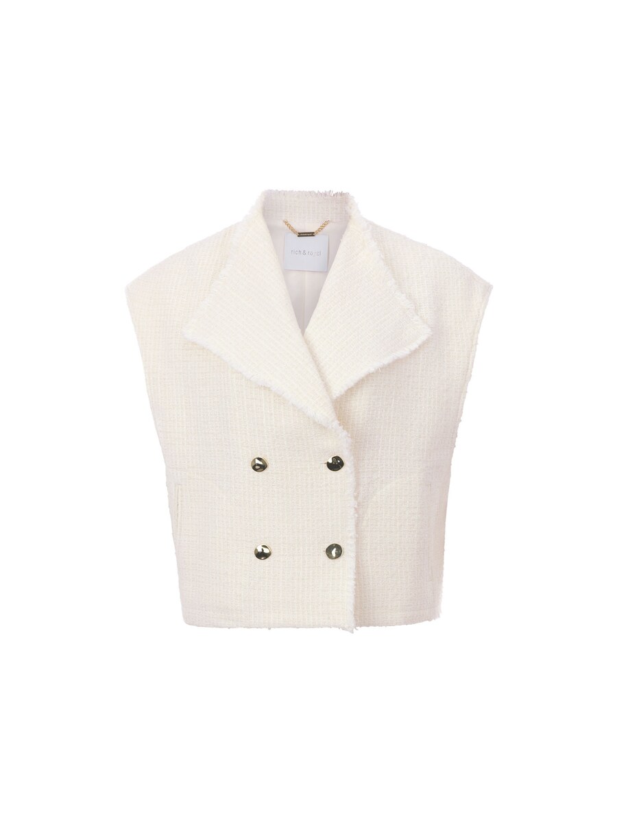 

Жилет Rich & Royal, цвет White/Off white