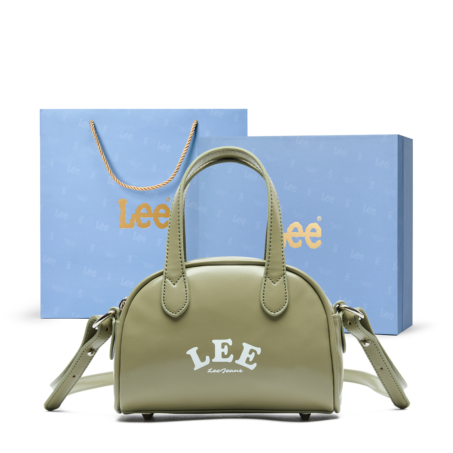 

Lee Сумка через плечо из ПВХ, [Premium Shopping Bag Box]Grey Stone Green