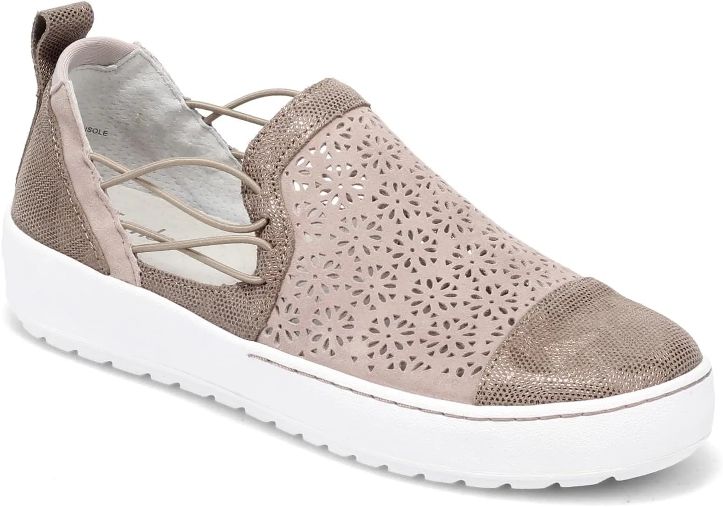 Кроссовки Jambu Originals Erin из перфорированной замши, модель 690-951, Taupe