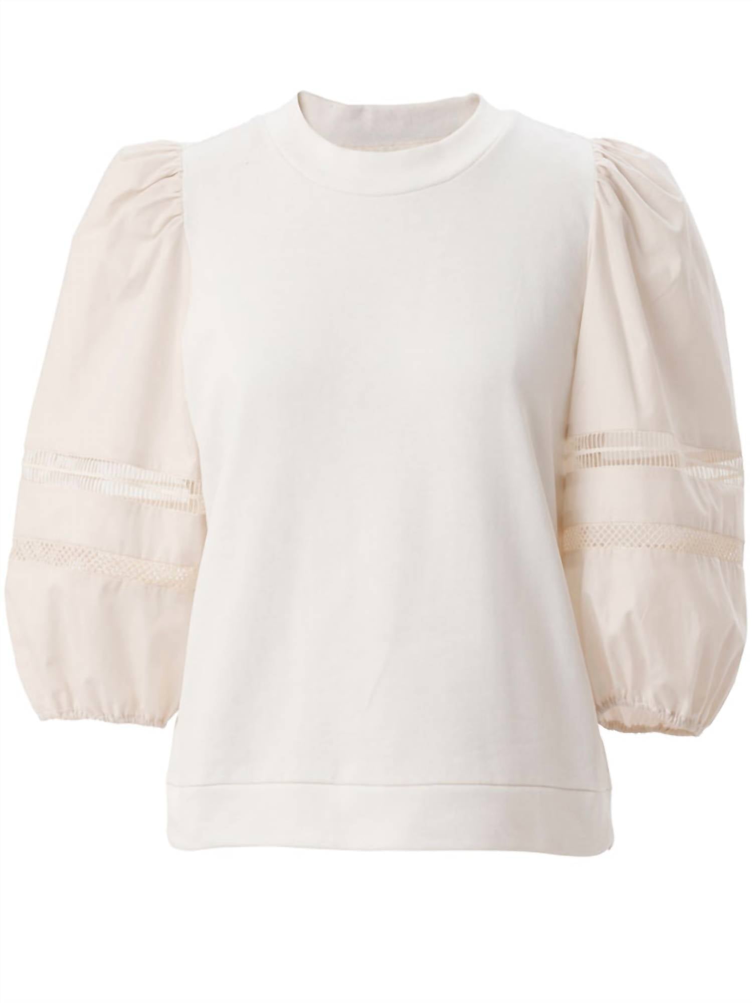 

Футболка Molly в цвете Off White EMILY LOVELOCK