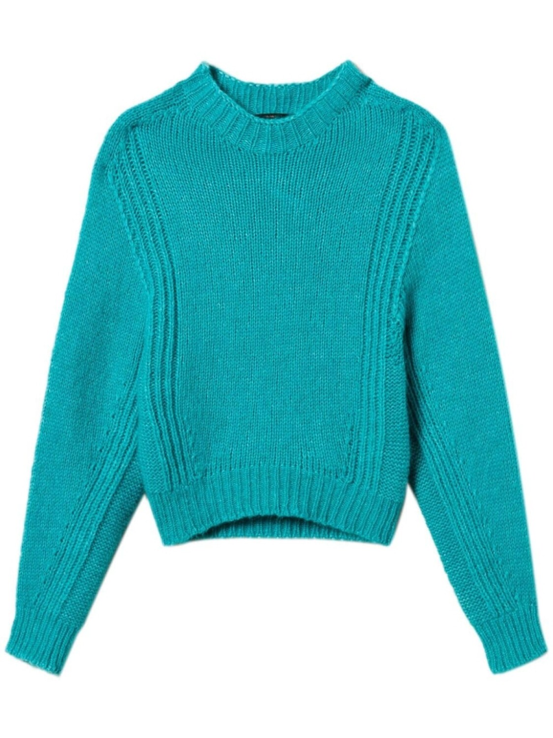 

TWINSET вязаный джемпер с круглым вырезом, зеленый