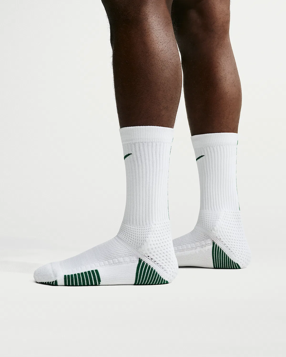 Носки Nike Elite 2.0 с амортизацией (1 пара), White/Gorge Green/Gorge Green