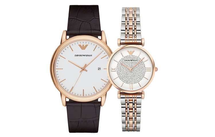 

EMPORIO ARMANI Часы Wrist Watch Quartz Movement Steel Strap White Dial Unisex