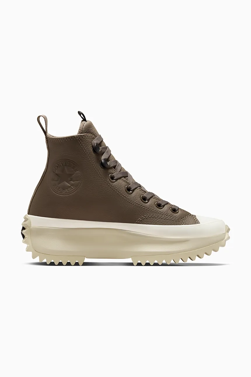 

Кожаные кроссовки Run Star Hike Converse, коричневый