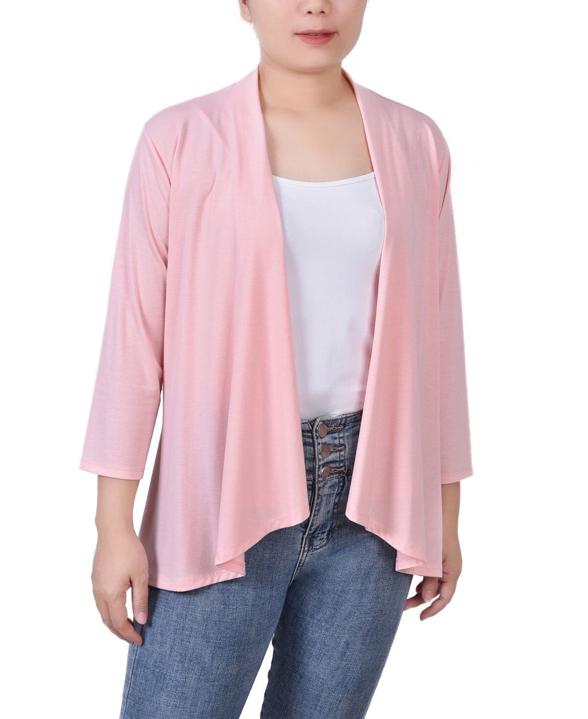 

Женский однотонный кардиган с рукавами 3/4 NY Collection