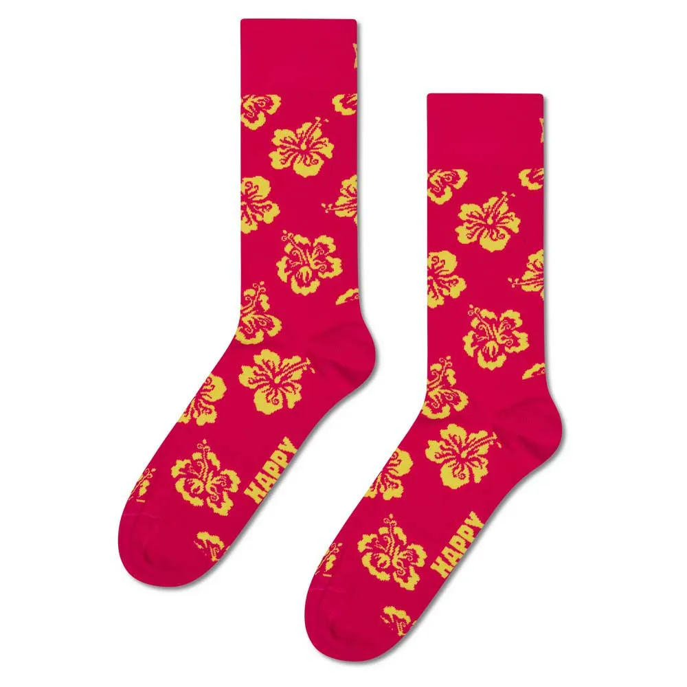 

Носки Happy Hibiscus crew, розовый