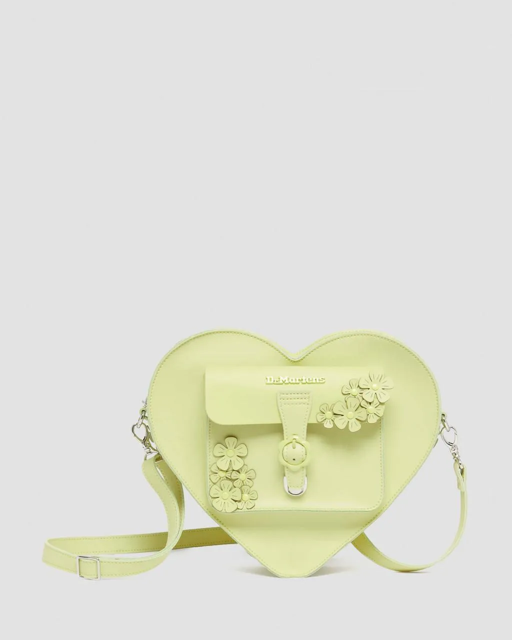 

Кожаный рюкзак в форме сердца Dr. Martens, цвет Lime Green — Kiev