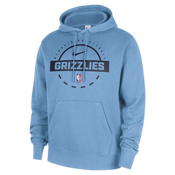 Мужской светло-голубой худи Memphis Grizzlies 2025/26 authentic practice club pullover Nike — фото 3