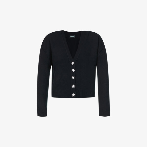 

Кашемировый кардиган Mirka на пуговицах-звездах Zadig&Voltaire, цвет noir