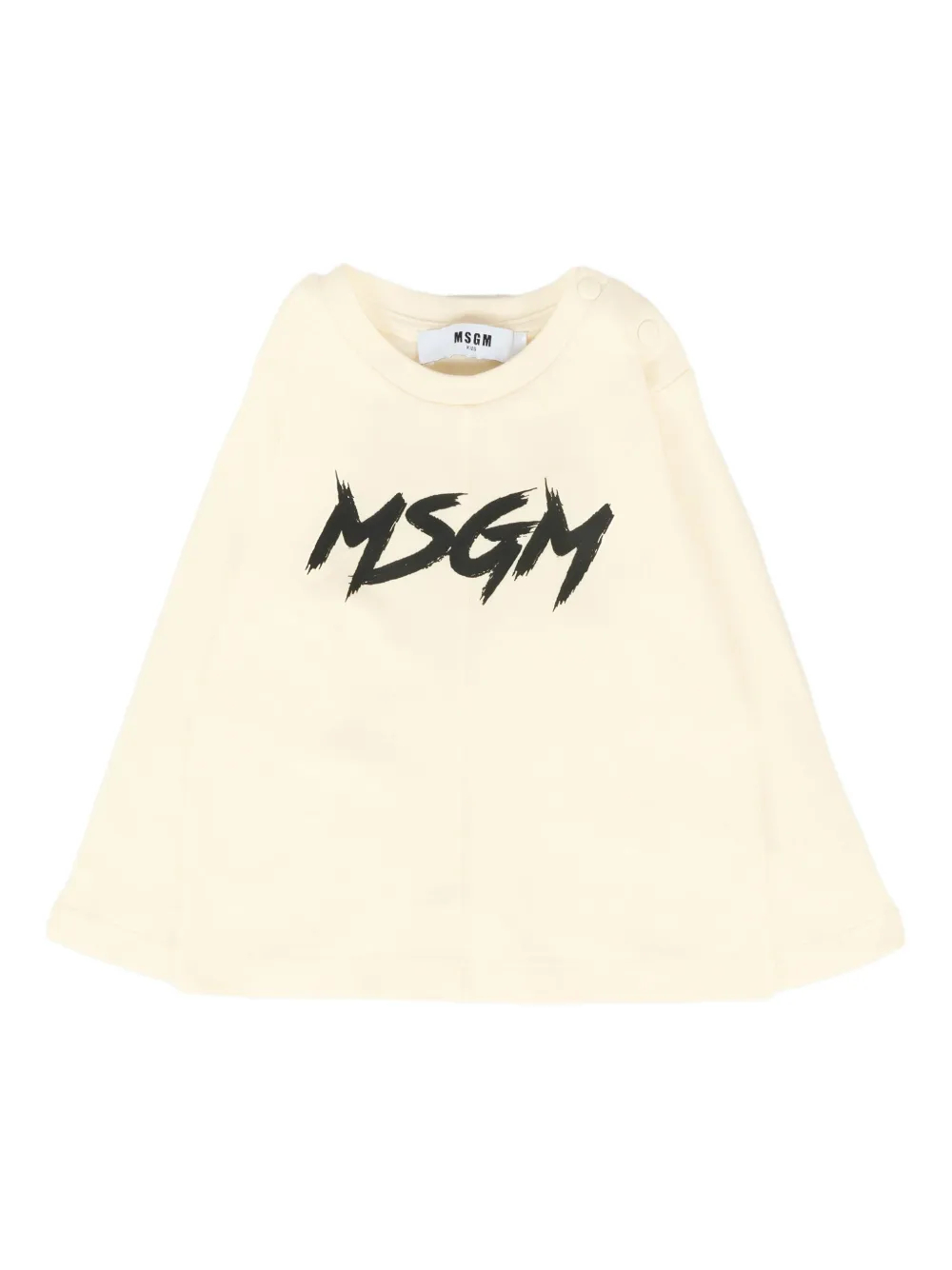 

Футболка с длинными рукавами и принтом логотипа MSGM Kids, нейтральный