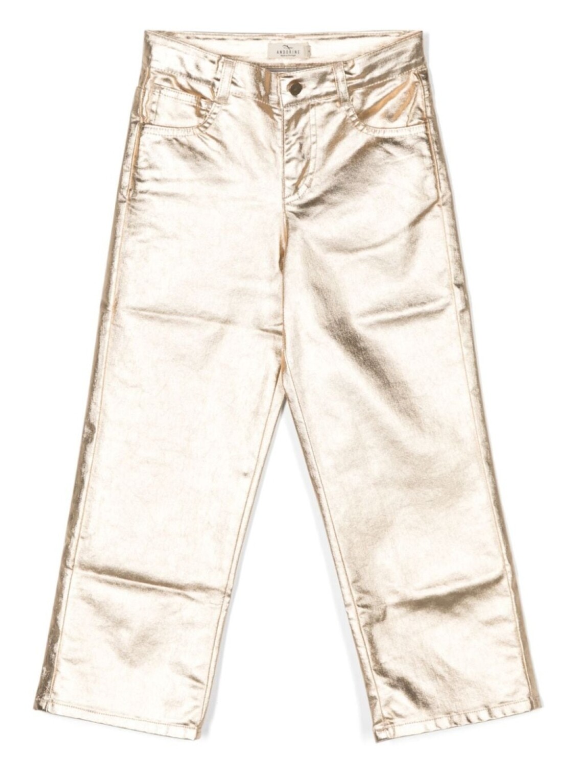 

Andorine metallic-finish straight-leg trousers, золотистый, Желтый, Andorine metallic-finish straight-leg trousers, золотистый