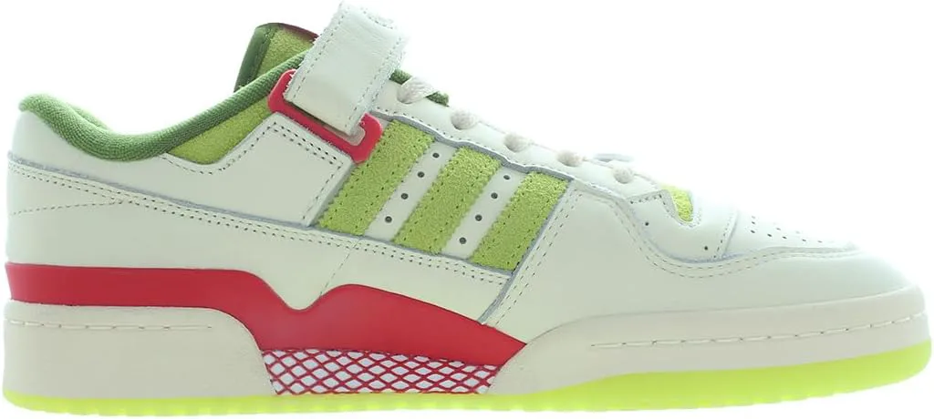 Мужские кроссовки Adidas Forum Low, кремовый/красный/белый — фото 2